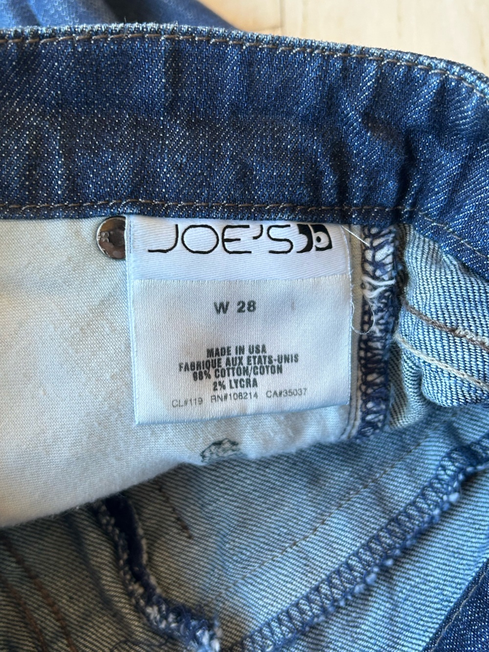 Joe's Jeans Ella Trouser Denim Pencil Skirt in Dark Wash Size 28 - Picture 9 of 14